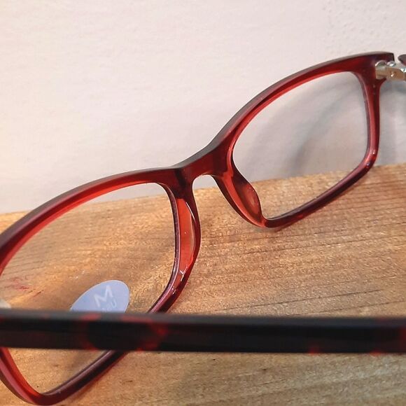 Made in USA Eyeglass Frame, Prescription-ready, red petite glasses 52-17-140 NEW - Picture 4 of 6